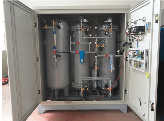 Generador de nitrógeno de 0,5 kW para envasado de alimentos, torre PSA de 0,4-0,8 MPa